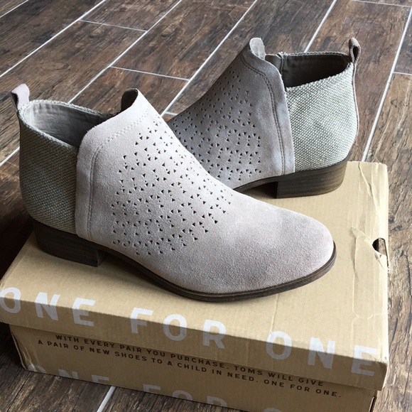 toms deia booties perforated